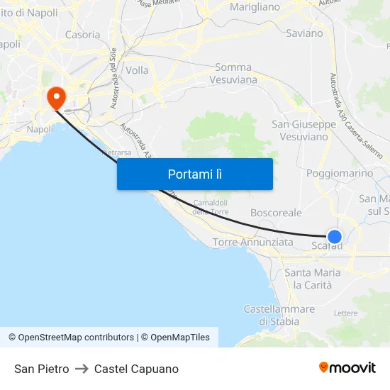 San Pietro to Castel Capuano map