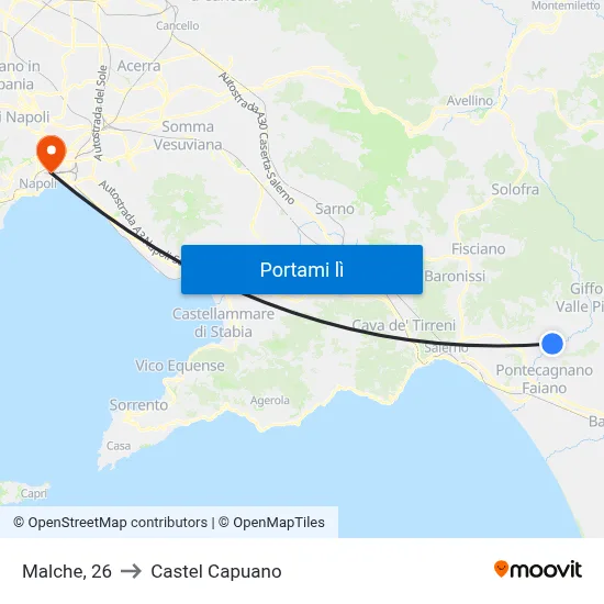 Malche, 26 to Castel Capuano map