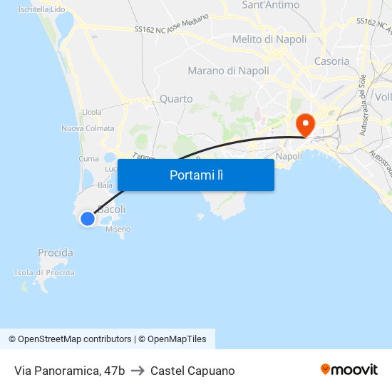 Via Panoramica, 47b to Castel Capuano map