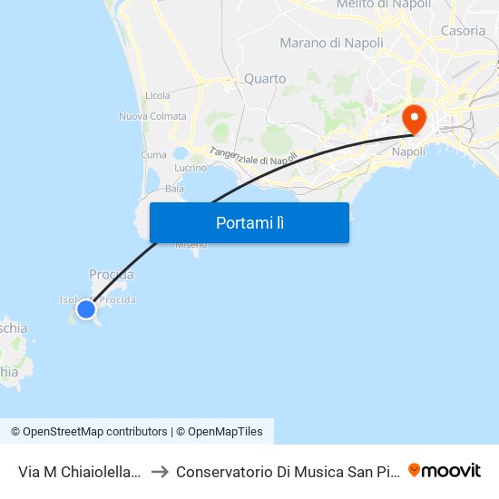 Via M  Chiaiolella   Galeone to Conservatorio Di Musica San Pietro A Majella map
