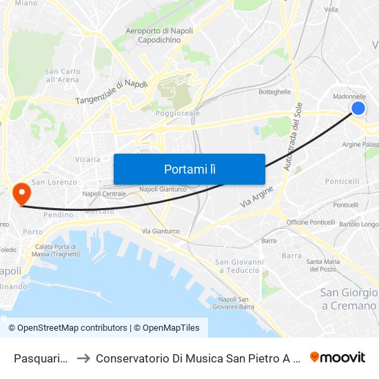 Pasquariello to Conservatorio Di Musica San Pietro A Majella map
