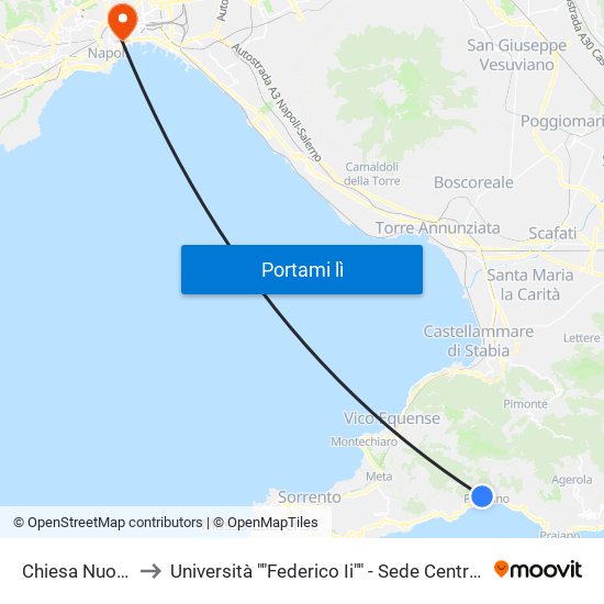 Chiesa Nuova to Università ""Federico Ii"" - Sede Centrale map