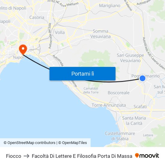 Fiocco to Facoltà Di Lettere E Filosofia Porta Di Massa map