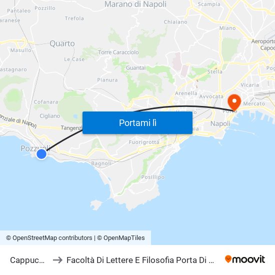 Cappuccini to Facoltà Di Lettere E Filosofia Porta Di Massa map