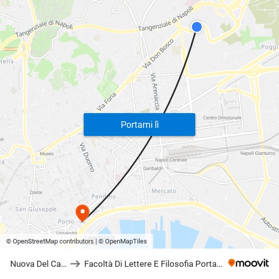 Nuova Del Campo to Facoltà Di Lettere E Filosofia Porta Di Massa map