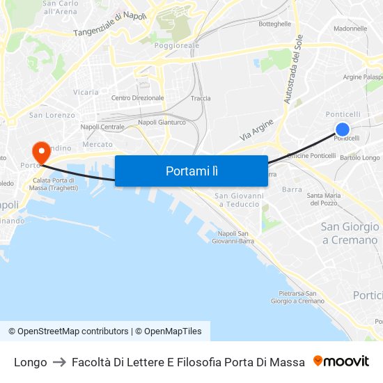 Longo to Facoltà Di Lettere E Filosofia Porta Di Massa map