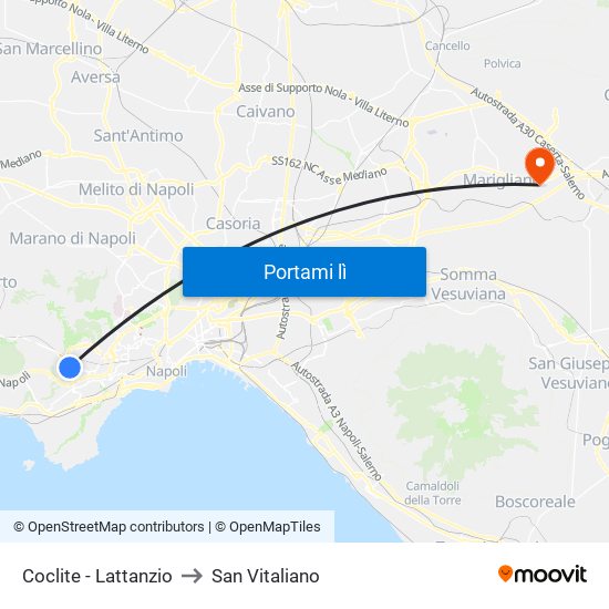 Coclite - Lattanzio to San Vitaliano map