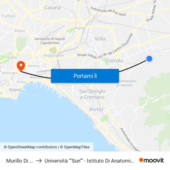 Murillo Di Trocchia to Università ""Sun"" - Istituto Di Anatomia Patologica ""L.Armanni"" map