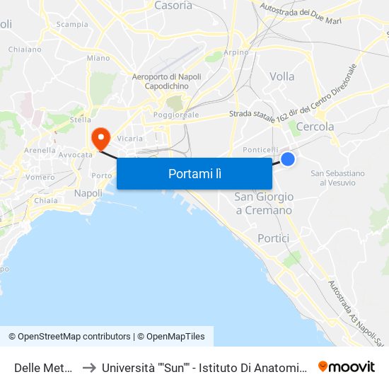 Delle Metamorfosi to Università ""Sun"" - Istituto Di Anatomia Patologica ""L.Armanni"" map