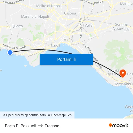 Porto Di Pozzuoli to Trecase map