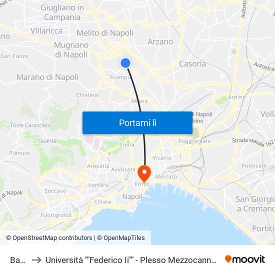 Bakù to Università ""Federico Ii"" - Plesso Mezzocannone 4 map