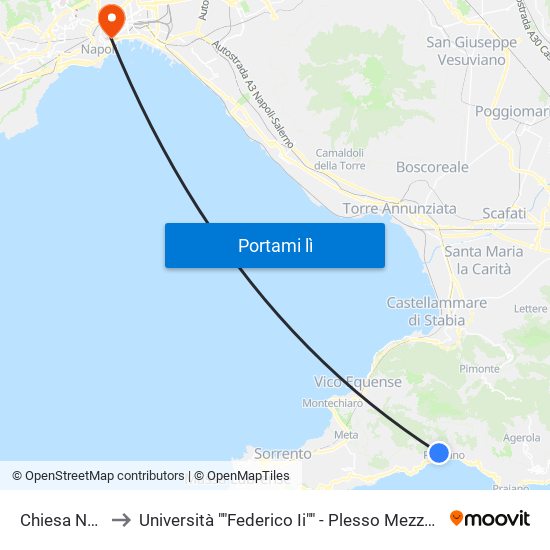 Chiesa Nuova to Università ""Federico Ii"" - Plesso Mezzocannone 4 map