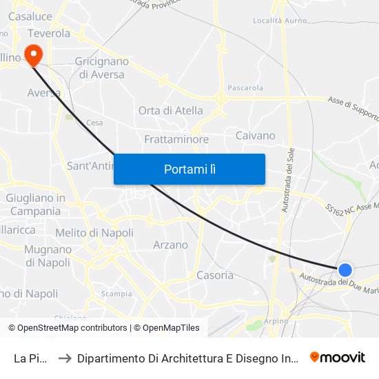 La Pigna to Dipartimento Di Architettura E Disegno Industriale map