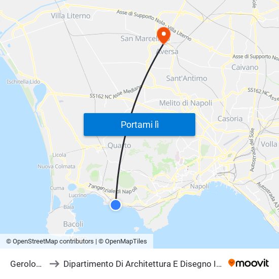 Gerolomini to Dipartimento Di Architettura E Disegno Industriale map