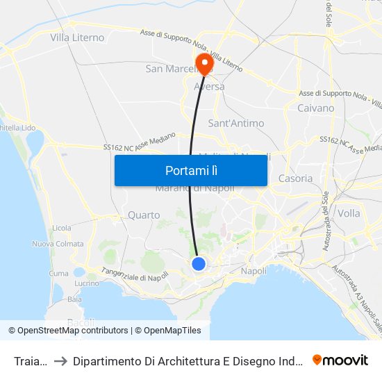 Traiano to Dipartimento Di Architettura E Disegno Industriale map