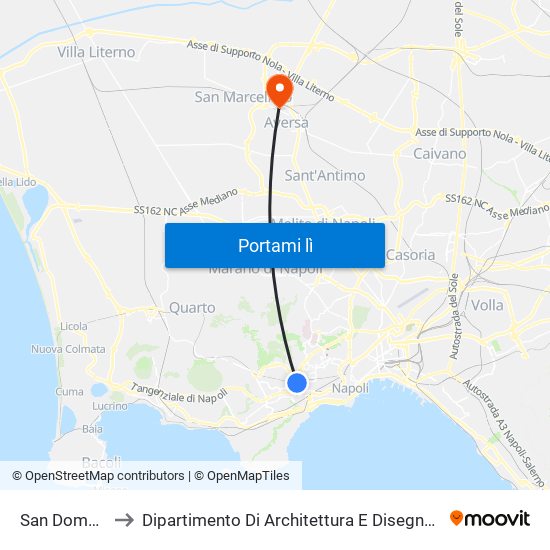 San Domenico to Dipartimento Di Architettura E Disegno Industriale map