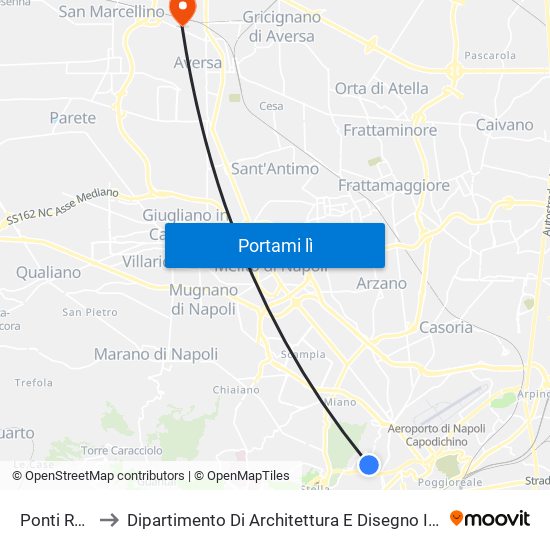 Ponti Rossi to Dipartimento Di Architettura E Disegno Industriale map