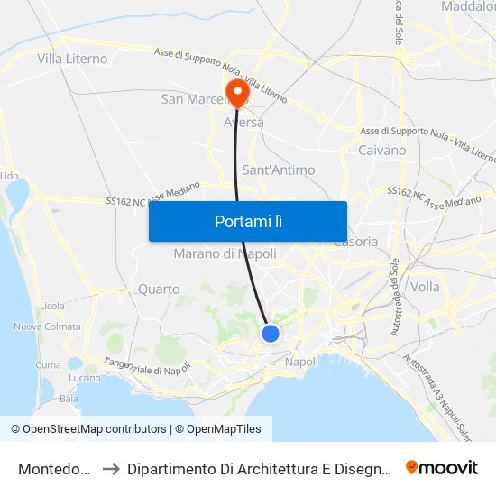 Montedonzelli to Dipartimento Di Architettura E Disegno Industriale map