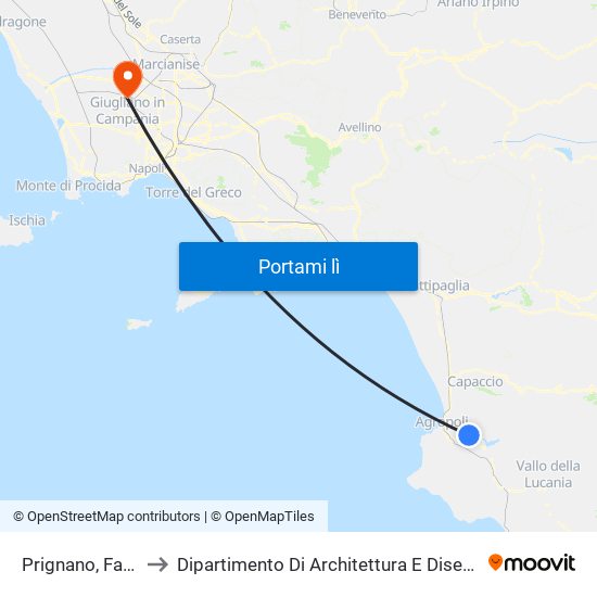 Prignano, Farmacia to Dipartimento Di Architettura E Disegno Industriale map