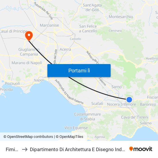 Fimiani to Dipartimento Di Architettura E Disegno Industriale map