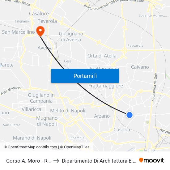 Corso A. Moro - Rif. Terminale to Dipartimento Di Architettura E Disegno Industriale map