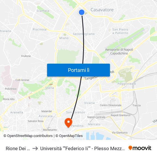 Rione Dei Fiori to Università ""Federico Ii"" - Plesso Mezzocannone 8 map
