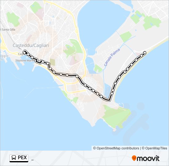 PEX bus Line Map