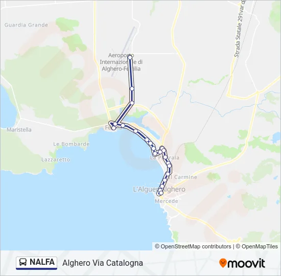 NALFA Bus Line Map