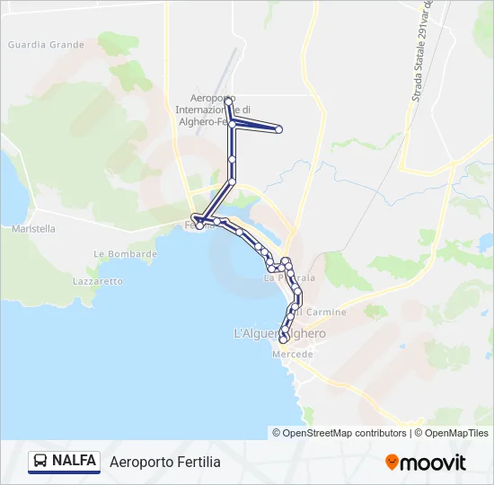 NALFA Bus Line Map