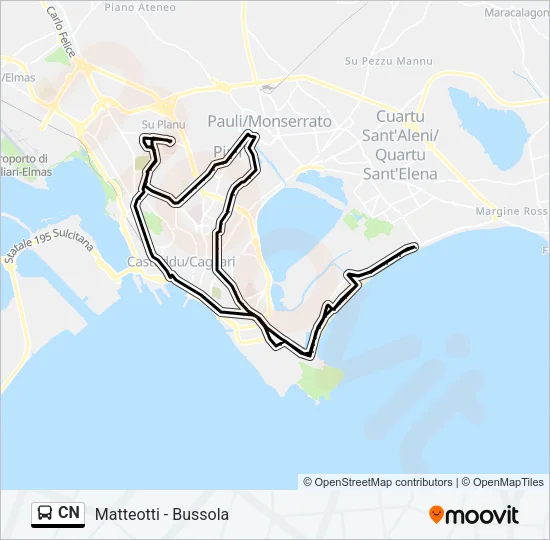 CN Bus Line Map