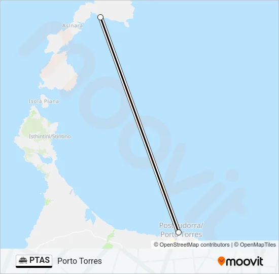 PTAS Ferry Line Map