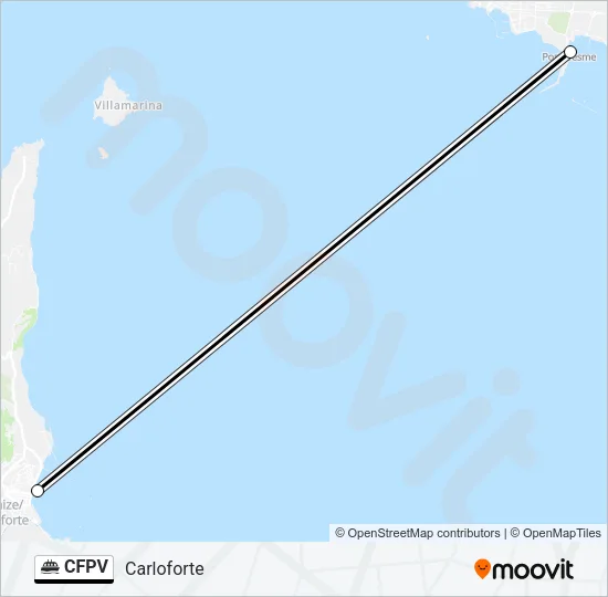 Percorso linea navigazione CFPV