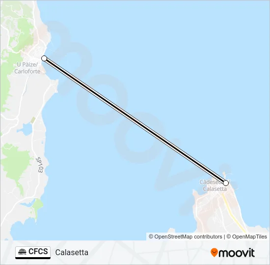 CFCS Ferry Line Map