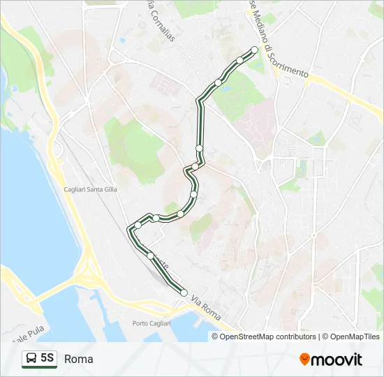 5S Bus Line Map