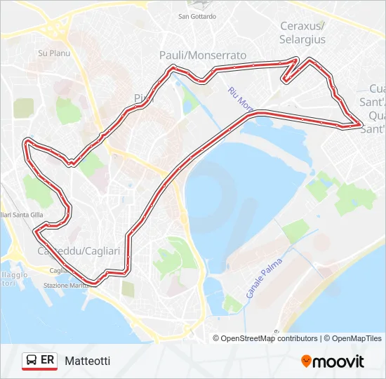 ER Bus Line Map