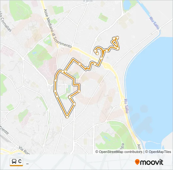 C Bus Line Map