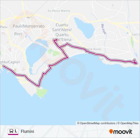 L Bus Line Map