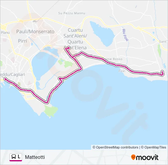L Bus Line Map