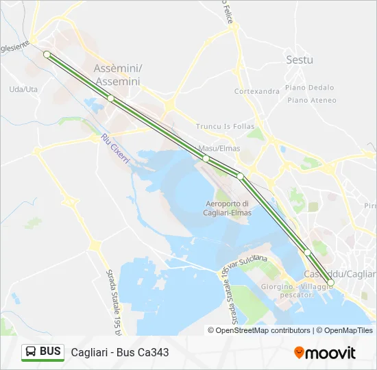 Mappa della linea BUS