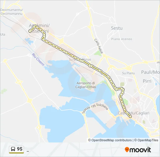 9S Bus Line Map