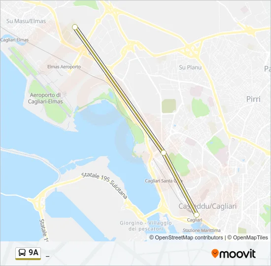 9A Bus Line Map