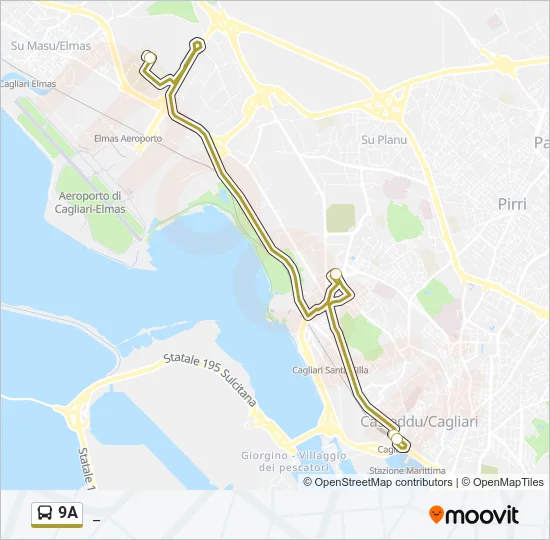 9A Bus Line Map