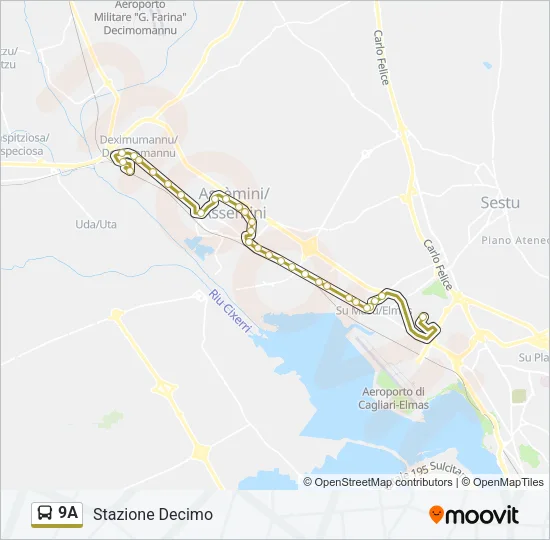 9A Bus Line Map