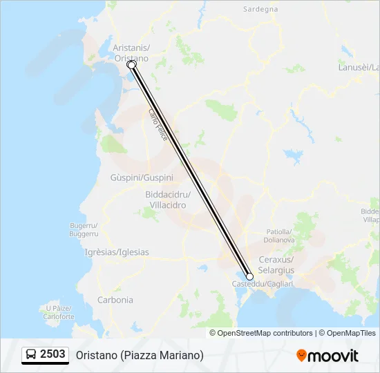 2503 Bus Line Map