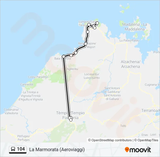 104  Line Map