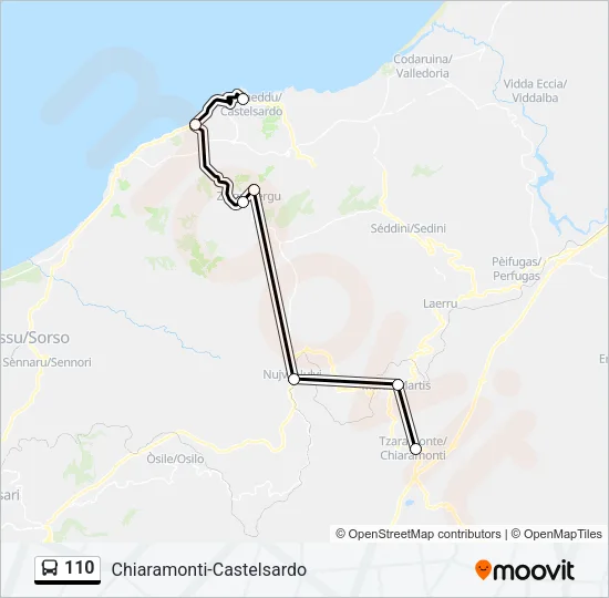 110  Line Map