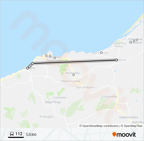 112  Line Map