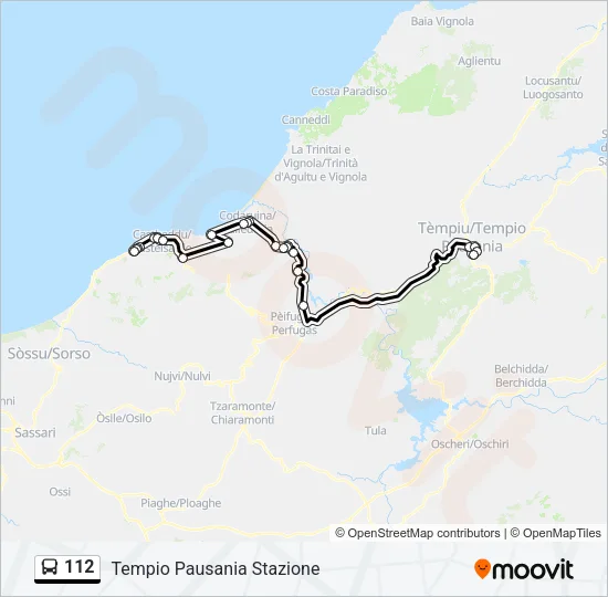 112  Line Map