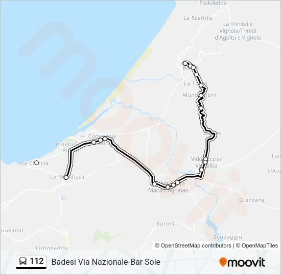 112  Line Map