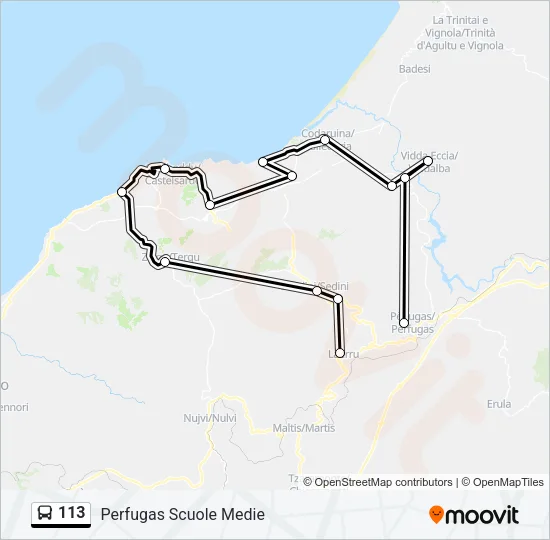 113  Line Map